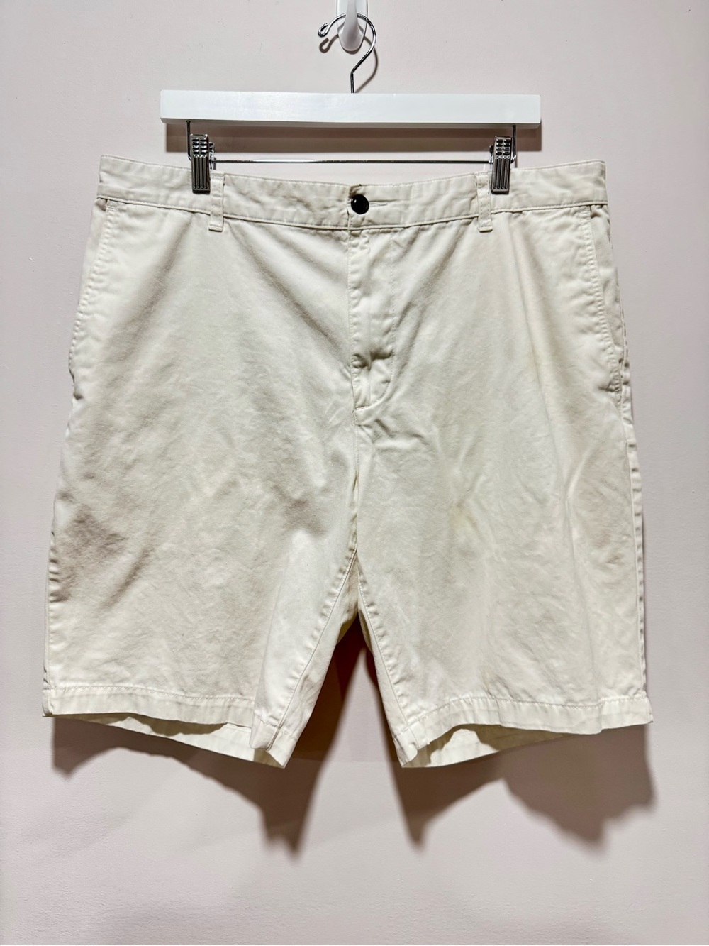 Dockers‎ Men's Cream Khaki 100% Cotton Chino Shorts Size 38